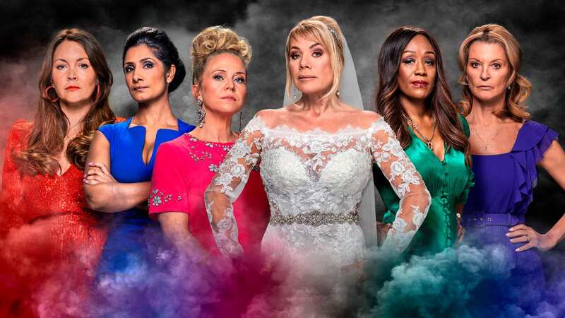 The Six stars - Denise (Diane Parish), Kathy (Gillian Taylforth), Linda (Kellie Bright), Sharon (Letitia Dean), Stacey (Lacey Turner) and Suki (Balvinder Sopal) - have dropped more clues about identity of the Christmas body (Image: BBC)