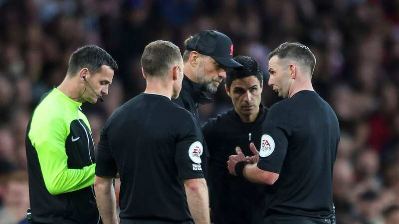 Jurgen Klopp and Mikel Arteta have been criticised for their behaviour towards referees (Image: Robin Jones/Getty Images)