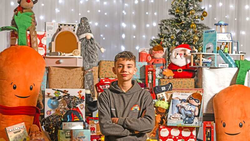 Isaac Winfield opened food banks during the pandemic and has now set up a Christmas present bank to help those struggling (Image: Solent News & Photo Agency)