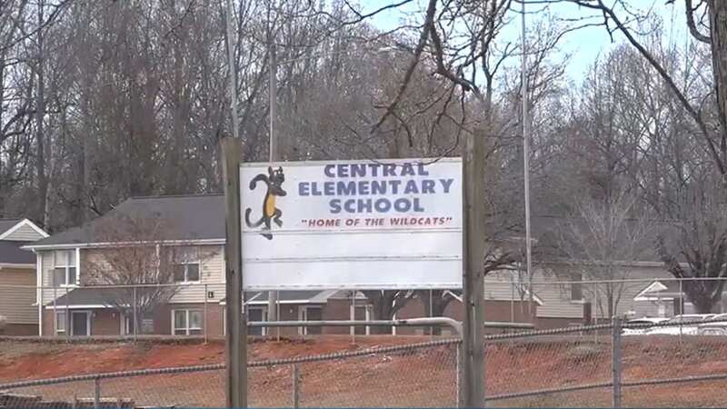 The primary school children, who attend Central Elementary School in Amherst, Virginia, started showing signs of an allergic reaction after munching on the sweets before emergency services were called (Image: WDBJ)