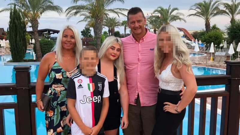 Ella Smith, centre, with her parents and family (Image: WALES NEWS SERVICE)