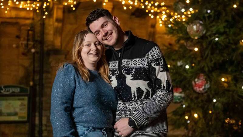 Mr and Mrs White-Christmas both adore the festive season (Image: Adam Hughes / SWNS)