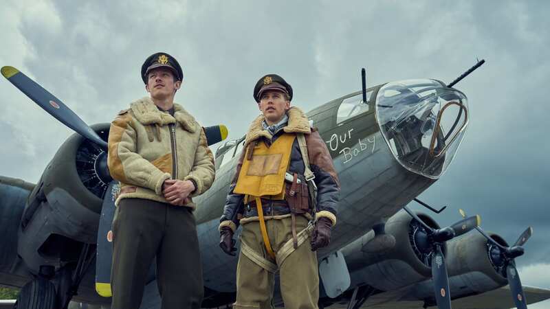Callum Turner and Austin Butler in Masters of the Air (Image: Apple TV+)
