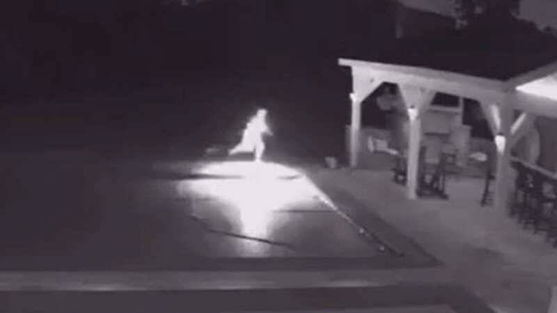 The dog owner bolts with their pet after hearing the spine-chilling sound (Image: No credit)