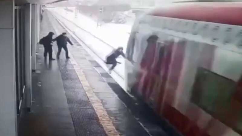 Teenager falls onto path of oncoming train but miraculously survives