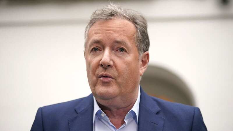 Piers Morgan speaks to the media outside his home in west London, (Image: PA)