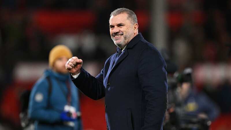 Ange Postecoglou, Manager of Tottenham Hotspur, acknowledges the fans following victory at Nottingham Forest (Image: Getty Images)