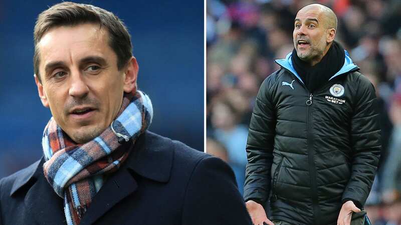Gary Neville believes he has found the perfect replacement for Pep Guardiola (Image: Sky Sports)