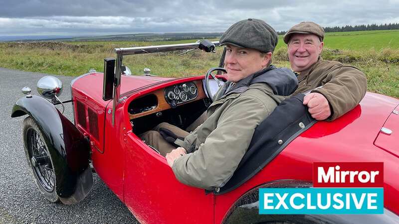 Peter Wright and Samuel West in their Austin 7