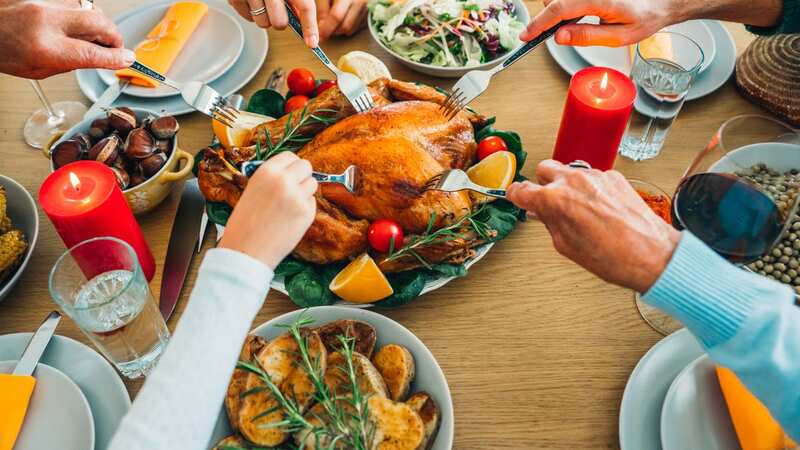 There are over 4,000 calories in the average Christmas dinner (stock photo) (Image: Getty Images)