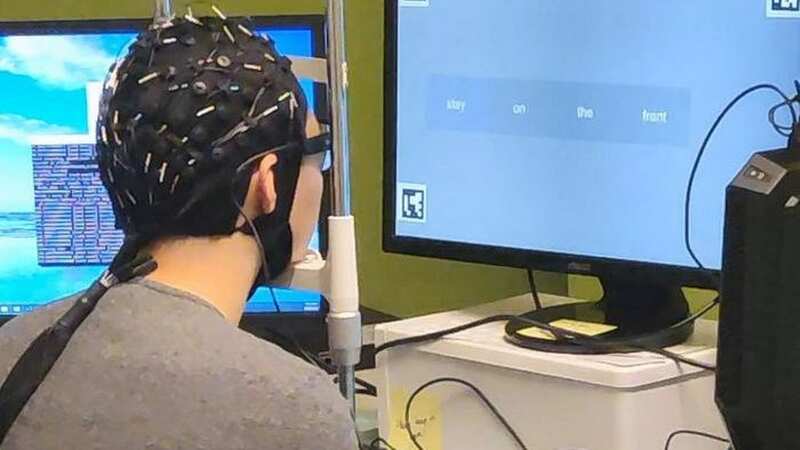 The mind-reading technology may open up a whole new way of communicating for people who are unable to talk due to illness or injury (Image: UTS / SWNS)