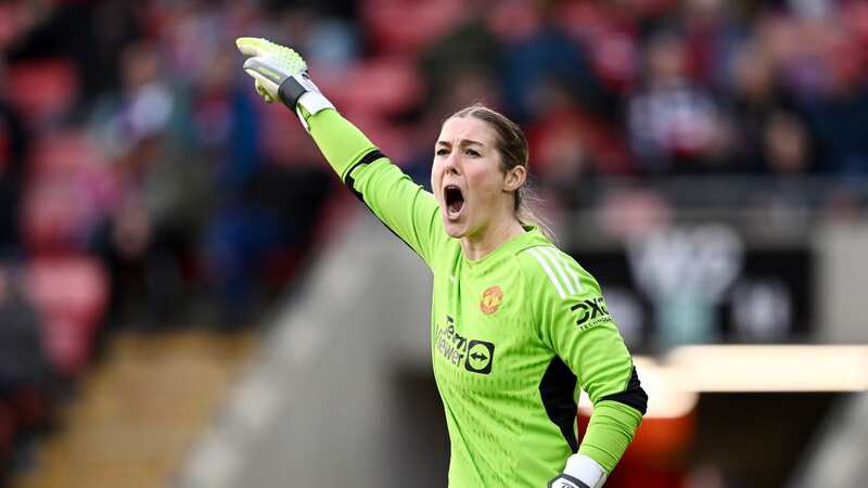 Mary Earps reacts during the 2-1 loss to Liverpool (Image: Photo by Gareth Copley/Getty Images)