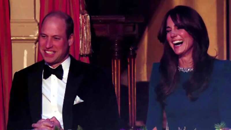 Kate in fits of giggles at Bradley Walsh tells awkward Royal Variety joke
