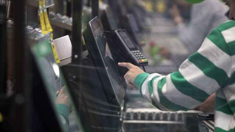 He was asked to leave a tip at a self-checkout machine (stock photo) (Image: Bloomberg via Getty Images)