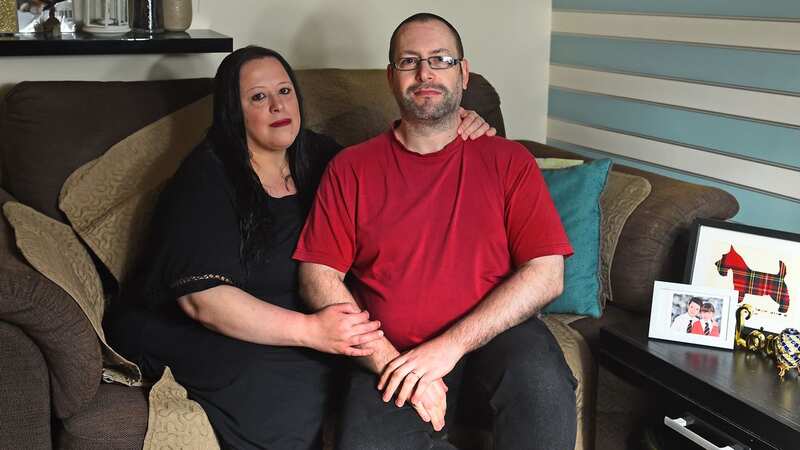 Steven and Andrea Brown are pictured at home in Blantyre (Image: No credit)