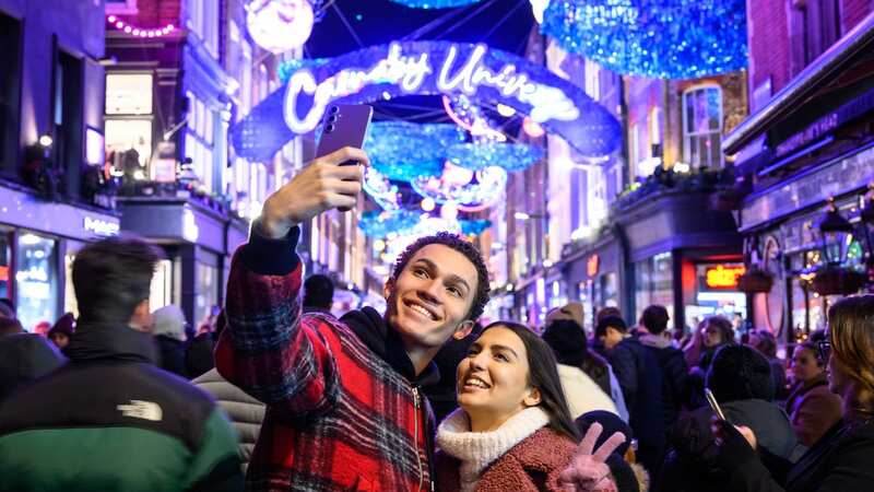 Seeing Christmas light displays around London has topped a list of Brits