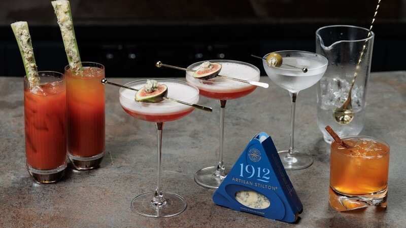 Enjoy a festive cocktail infused with Stilton cheese this Christmas (Image: Long Clawson/1912)