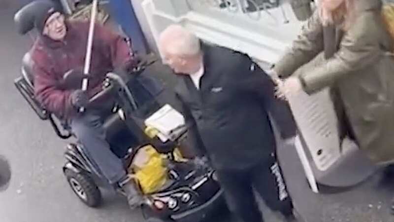 Furious OAP who rammed passerby for 