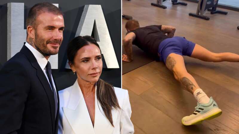 Victoria Beckham delights fans as she shares cheeky video of David working out