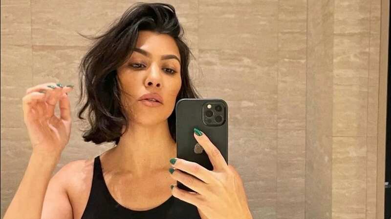 Kourtney Kardashian hits the gym for the first time since giving birth to her son Rocky (Image: Kourtney Kardashian/Instagram)