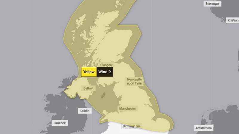 The massive 650 mile weather warning in place today