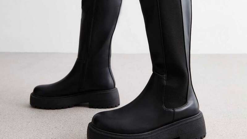 The boots go with everything from jeans to dresses