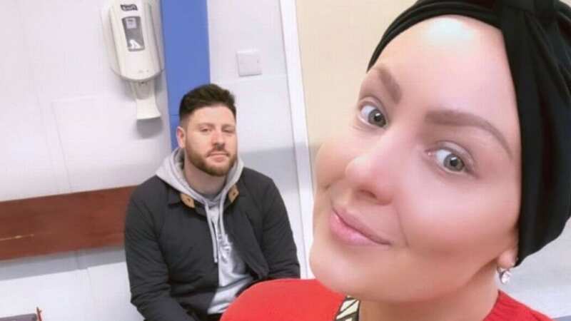 Amy Dowden supported by husband in last hospital appointment before Christmas