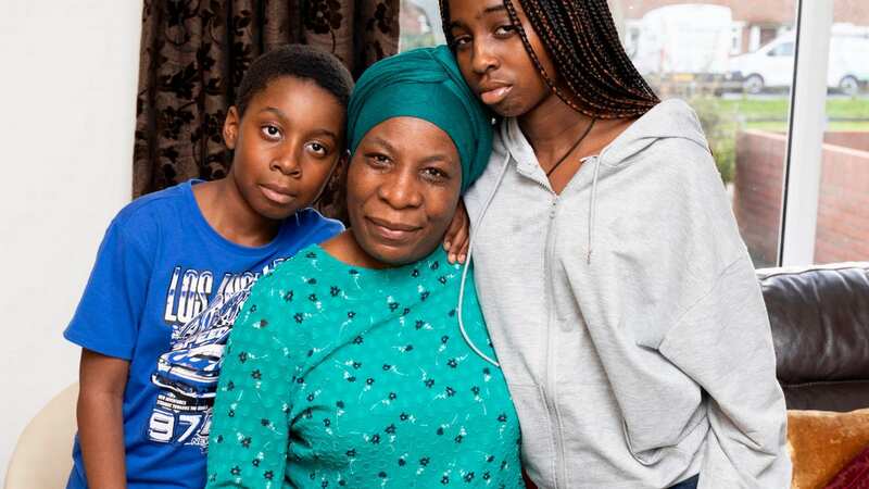 Lorraine Martins with her two children Uriel and Miriam at her home in Windsor (Image: TIM ANDERSON)