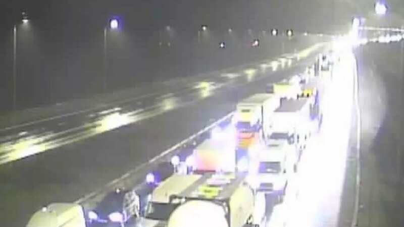 A stretch of the M62 remains fully shut this morning after a serious crash left one dead last night