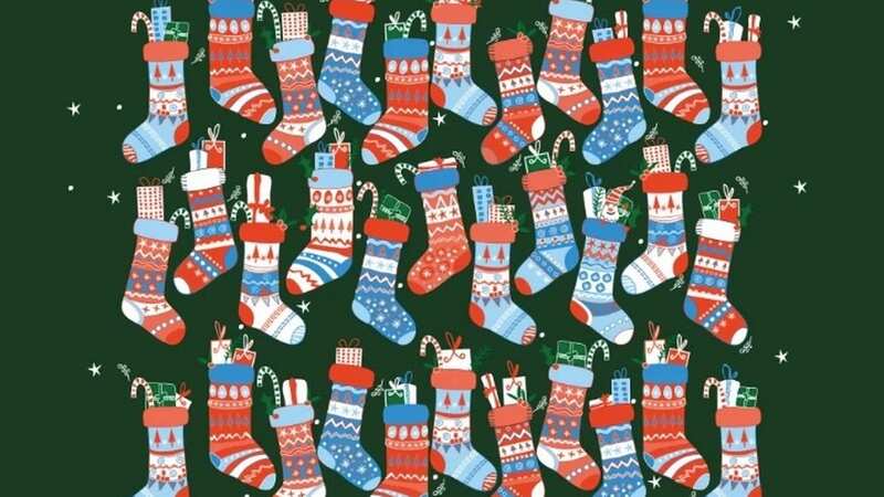 Can you spot the hidden Santa among the stockings? (see full image below) (Image: AI Product Reviews)