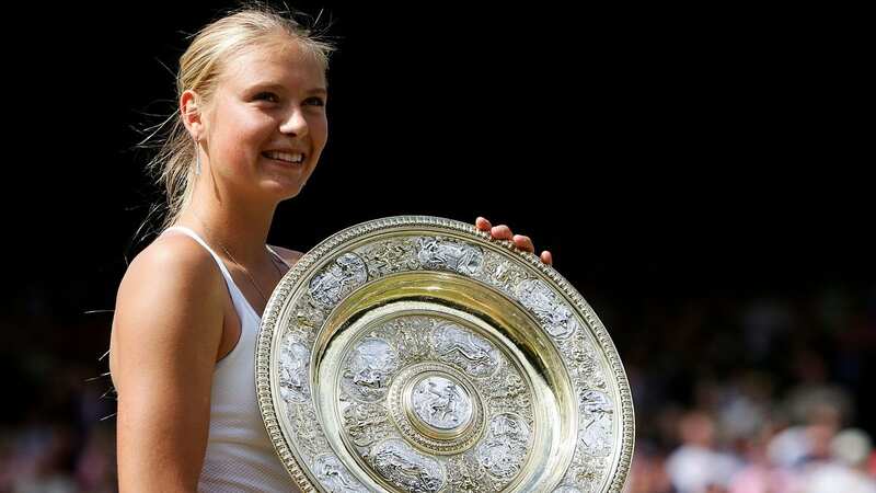 Maria Sharapova after winning Wimbledon as a 17-year-old in 2004 (Image: Getty Images)