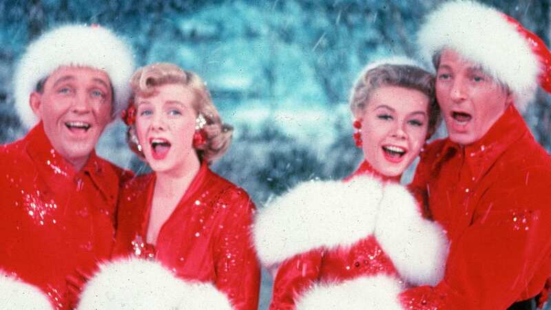The White Christmas film set used fake snow to imitate beautiful wintery scenes (Image: Getty)