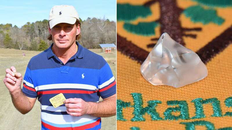 Jerry Evans, of Lepanto, visited Crater of Diamonds State Park in Murfreesboro this spring, but only recently learned that he had discovered a 4.87-carat diamond (Image: Arkansas Gov)