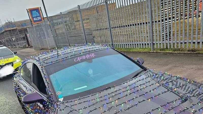 Gwent Police stopped a car as it was covered in fairy lights (Image: No credit)