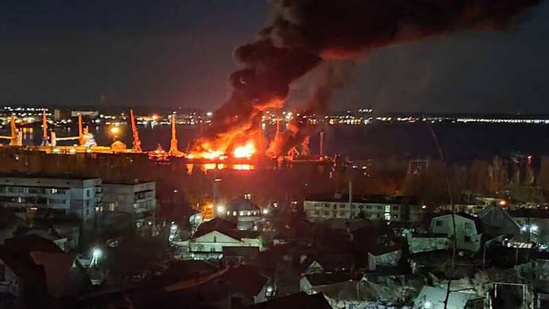 Ukraine hits Russian landing ship Novocherkassk with major blast in Crimean port