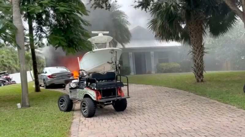 With electric golf carts becoming more and more common, Florida is seeing a spike in crashes and fires (Image: WPTV)