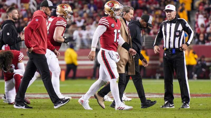 Brock Purdy was forced off with injury against the San Francisco 49ers (Image: No credit)