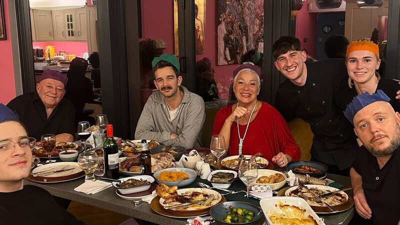 Denise Welch reunites with Benidorm star ex for Christmas with their sons