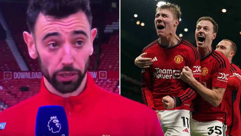 Bruno Fernandes sends message to Rasmus Hojlund after 