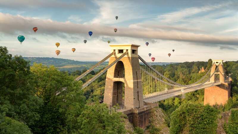 Hot air balloons can often be seen dotting the sky around Bristol (Image: Getty Images)