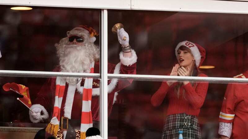 Taylor Swift watches on as the Kansas City Chiefs lose their sixth game of the season on Christmas Day (AP Photo/Charlie Riedel) (Image: AP)