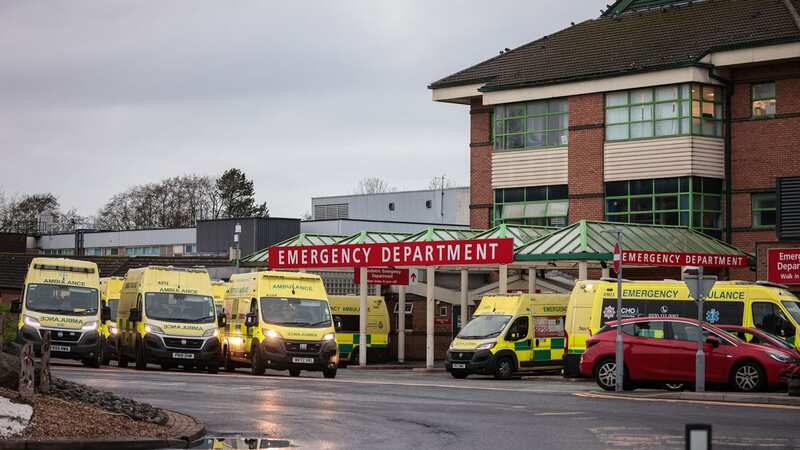 Boxing Day saw an influx of ambulances start to queue at Bolton Royal Infirmary A&E (Image: Manchester Evening News)