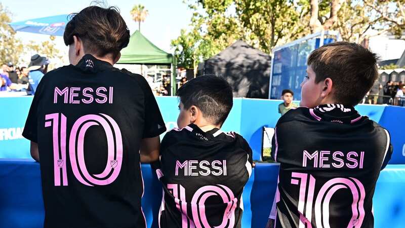 Shirts adorned with Lionel Messi