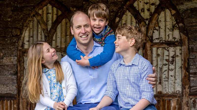 The sweet photo shared on X by Kensington Palace (Image: KENSINGTON PALACE/AFP via Getty)