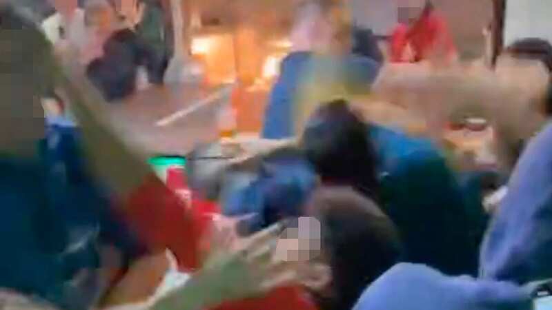 The chippy staff fought bravely as chaos ensued in the shop (Image: Internet Unknown)