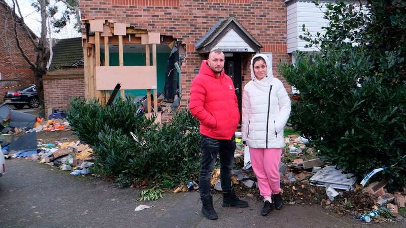 Ana and Florin, as well as their two children, were left homeless on Christmas Day (Image: STEVE FINN PHOTOGRAPHY)