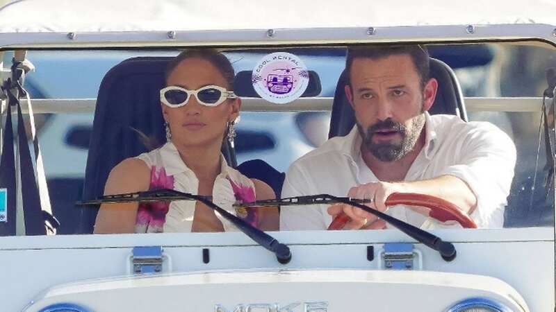 Jennifer Lopez and Ben Affleck seemed to have shared a tense car ride together on vacation (Image: EliotPress / MEGA)