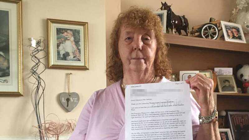 Freda Jackson, 81, said that Spanish people should go somewhere else for their holidays (Image: Lancashire Telegraph / SWNS.com)