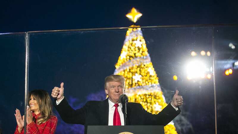 Donald Trump bravely saved the phrase "merry Christmas" for the USA - or so he claims (Image: Getty Images)
