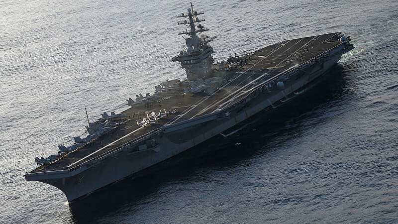 The USS Eisenhower was used in the attack (Image: Getty Images)
